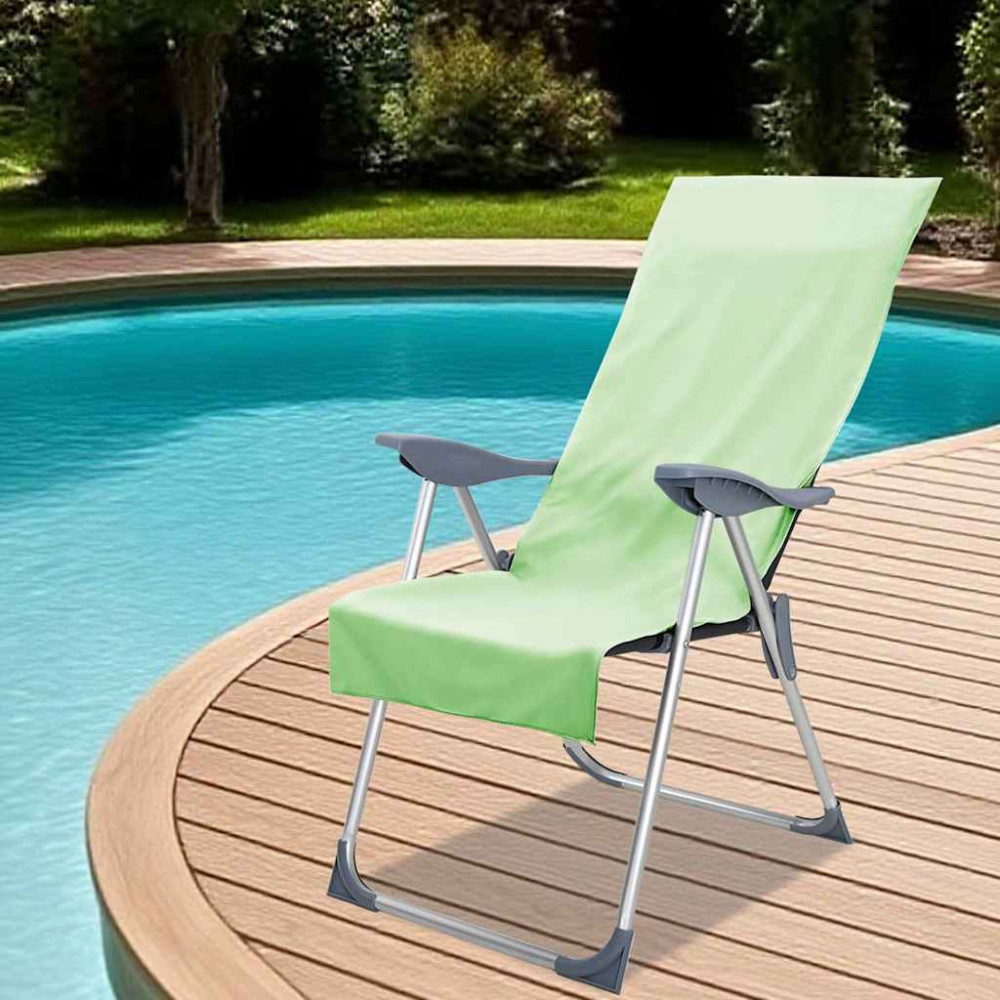 Produktbild för Utomhus Stols Handdukar 2 pcs Blå 130 x 60 cm