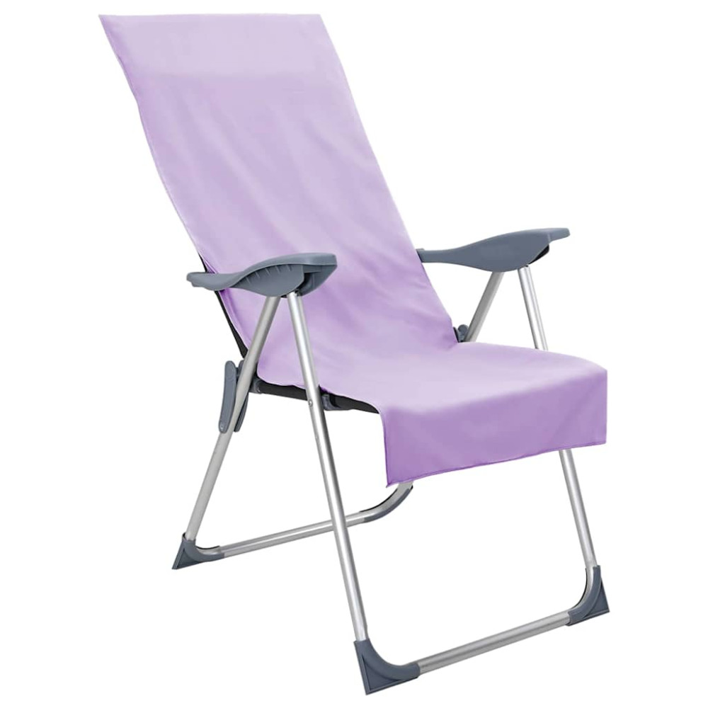 Produktbild för Utomhus Stols Handdukar 2 pcs Lila 130 x 60 cm
