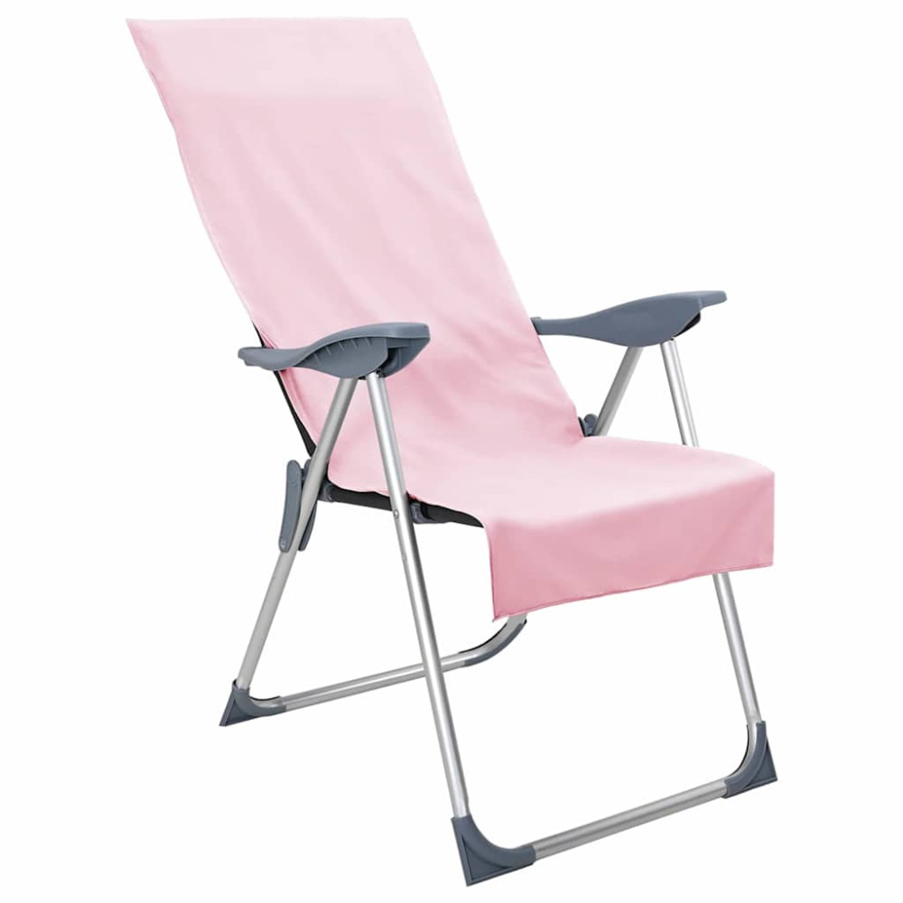 Produktbild för Utomhus Stols Handdukar 2 pcs Rosa 130 x 60 cm