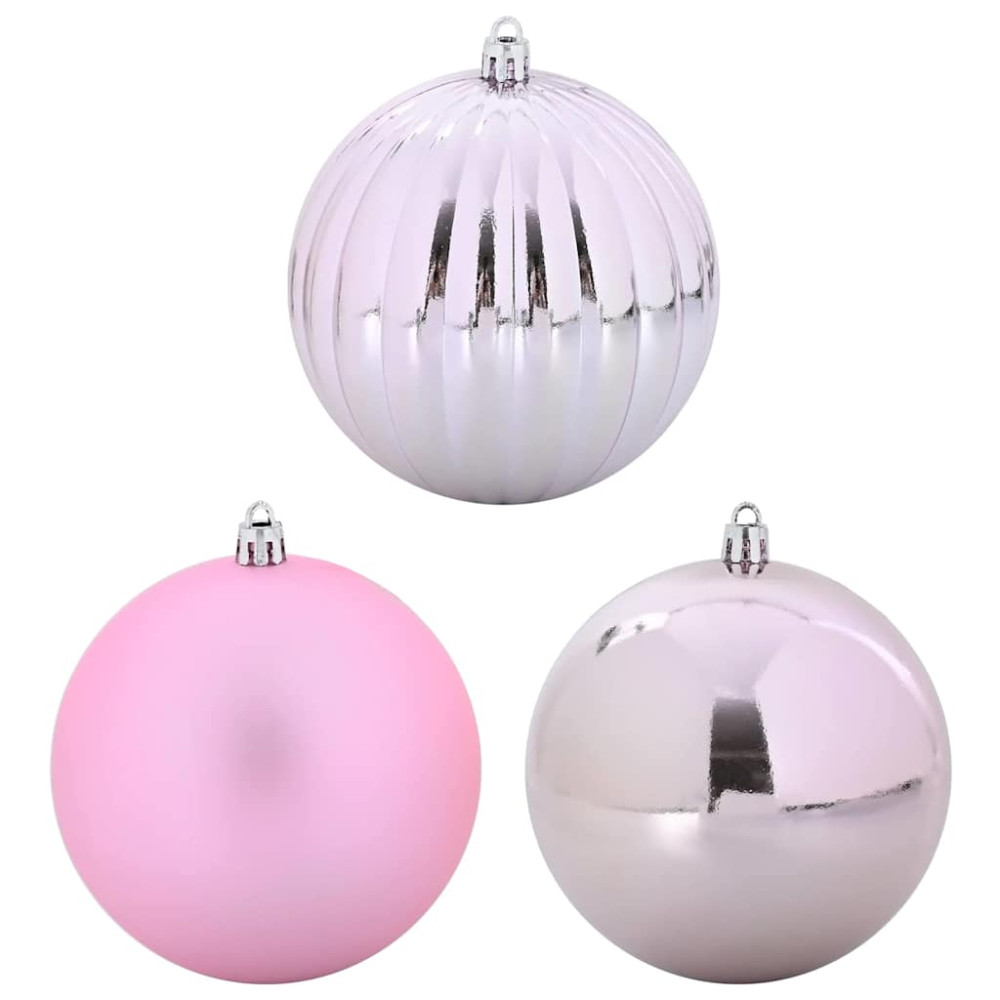 Produktbild för Julfirande Kulset XL 9 st Rosa Plast