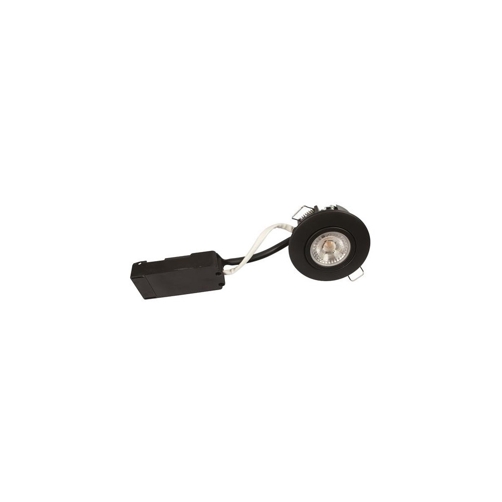 Produktbild för Luna infälld spot Low profile ISO matt svart 2700K 350 lm 6,...