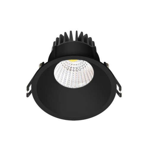 Nordtronic Downlight Velia LED 10,9W 2700K, 650 lm, 230V rund, matt sva...