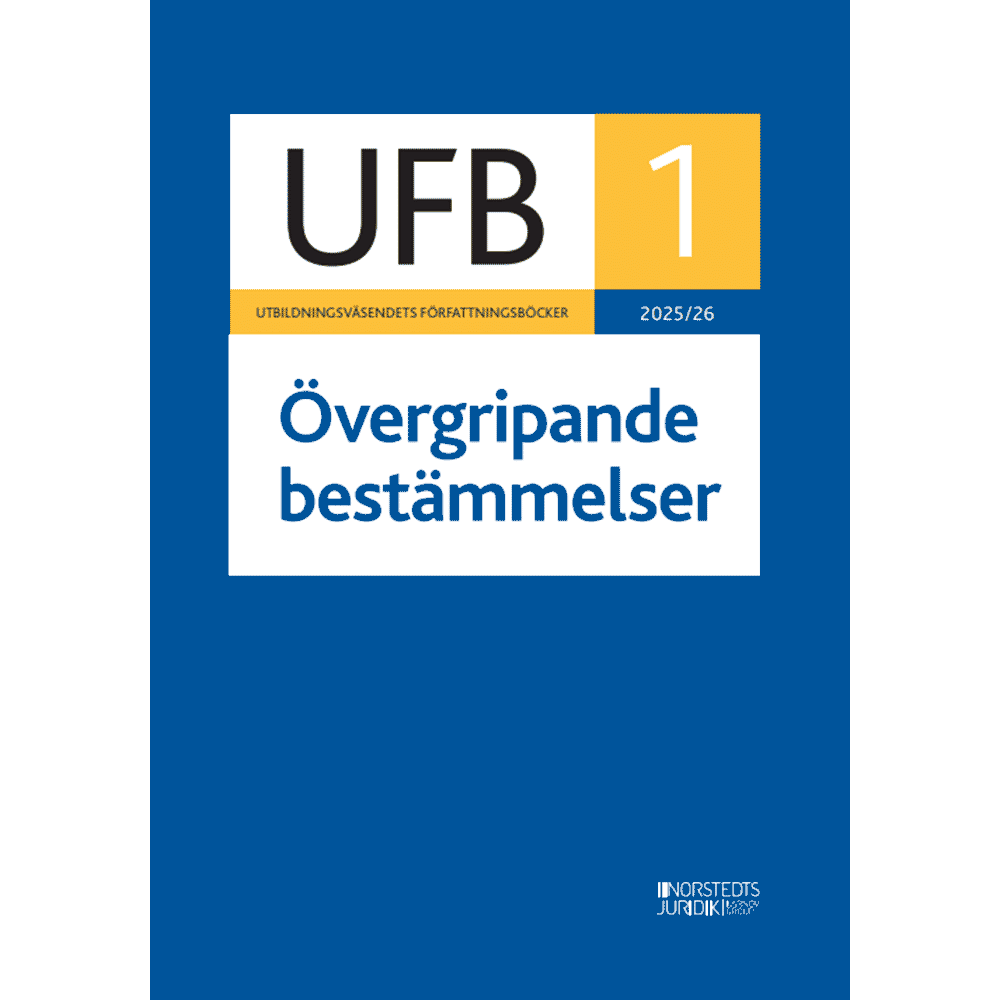 Produktbild för UFB 1 Övergripande bestämmelser : 2025/26 (häftad)