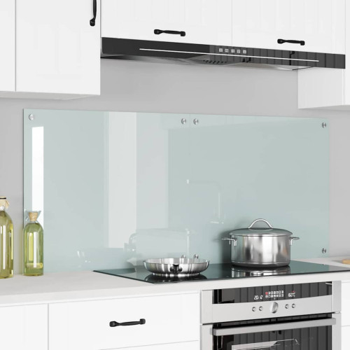 vidaXL Köksskydd 2 pcs Vit 70 x 60 cm härdat glas