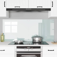 Produktbild för Köksskydd 2 pcs Vit 70 x 60 cm härdat glas