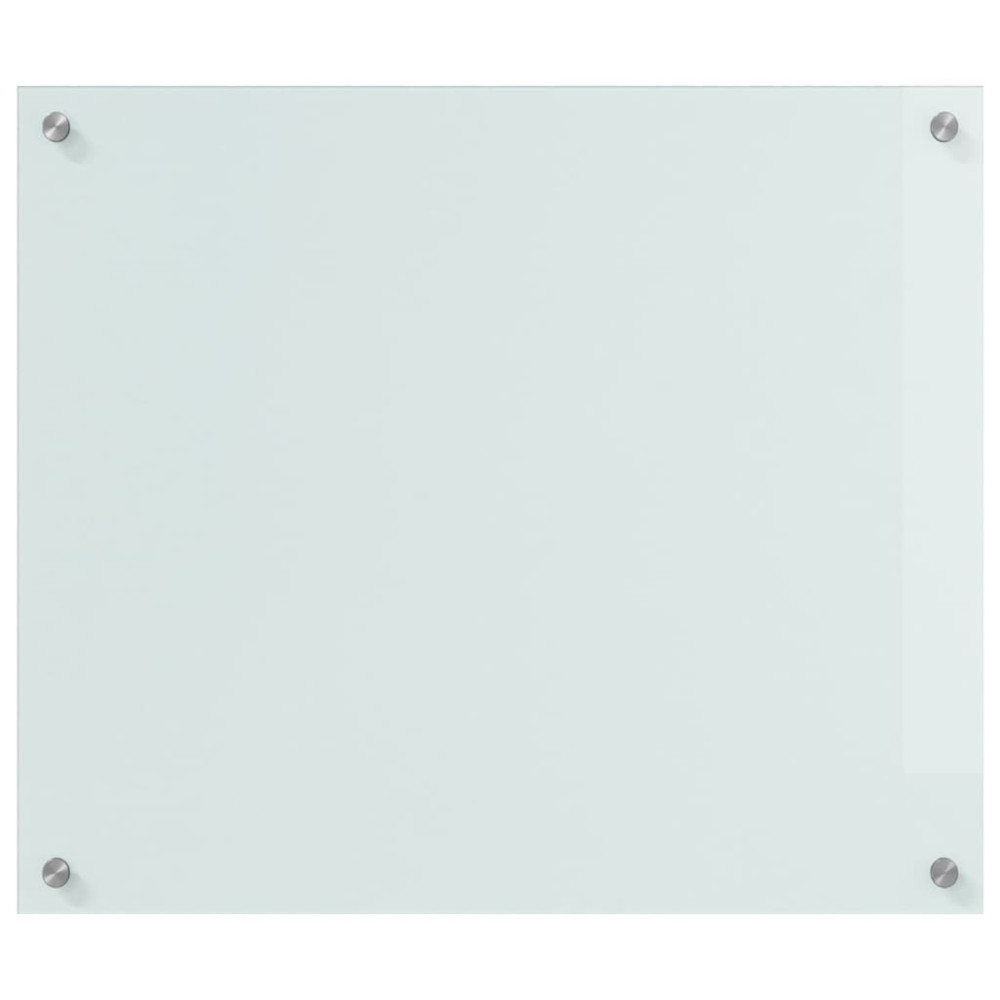 Produktbild för Köksskydd 2 pcs Vit 70 x 60 cm härdat glas