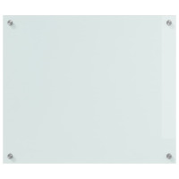 Produktbild för Köksskydd 2 pcs Vit 70 x 60 cm härdat glas