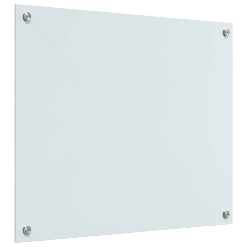 Produktbild för Köksskydd 2 pcs Vit 70 x 60 cm härdat glas