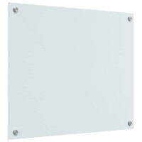 Produktbild för Köksskydd 2 pcs Vit 70 x 60 cm härdat glas