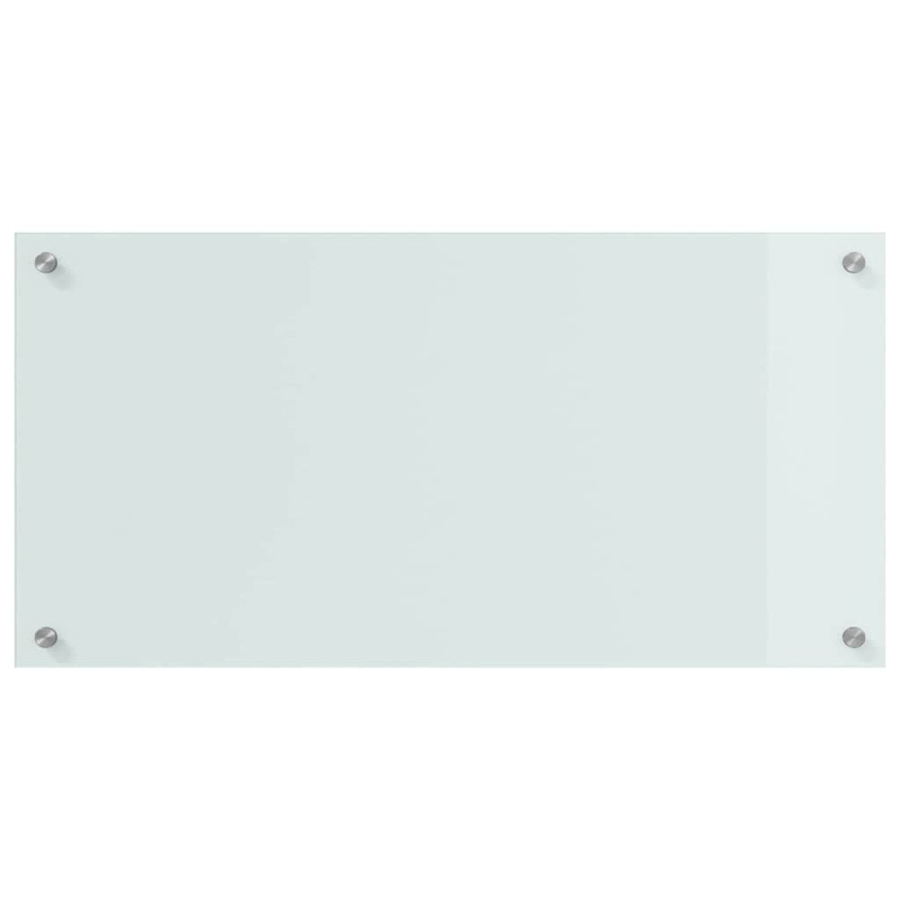 Produktbild för Köksskydd 2 pcs Vit 80 x 40 cm härdat glas