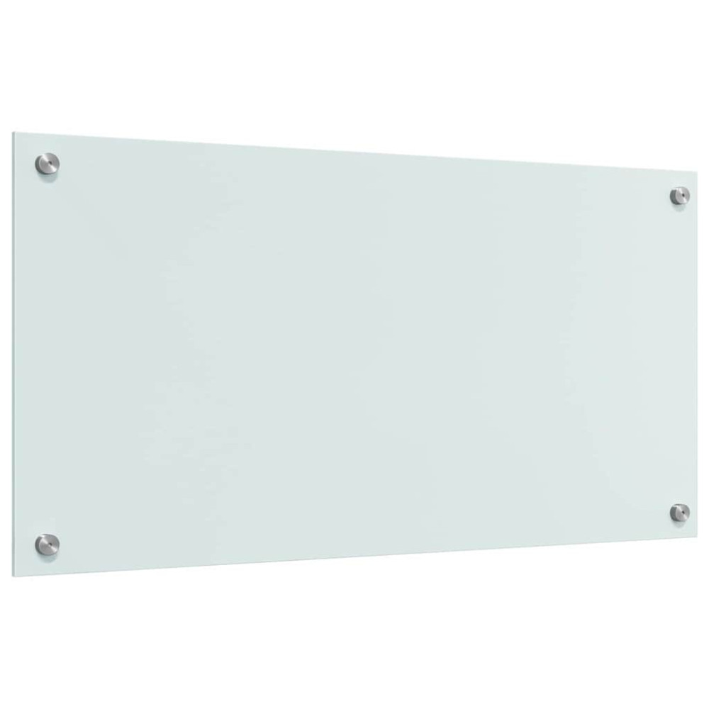 Produktbild för Köksskydd 2 pcs Vit 80 x 40 cm härdat glas