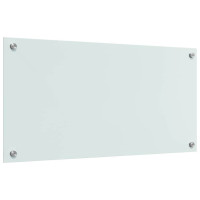 Produktbild för Köksskydd 2 pcs Vit 80 x 40 cm härdat glas
