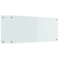 Produktbild för Köksskydd 2 pcs Vit 90 x 40 cm härdat glas