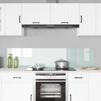Produktbild för Köksskydd 2 pcs Vit 90 x 40 cm härdat glas