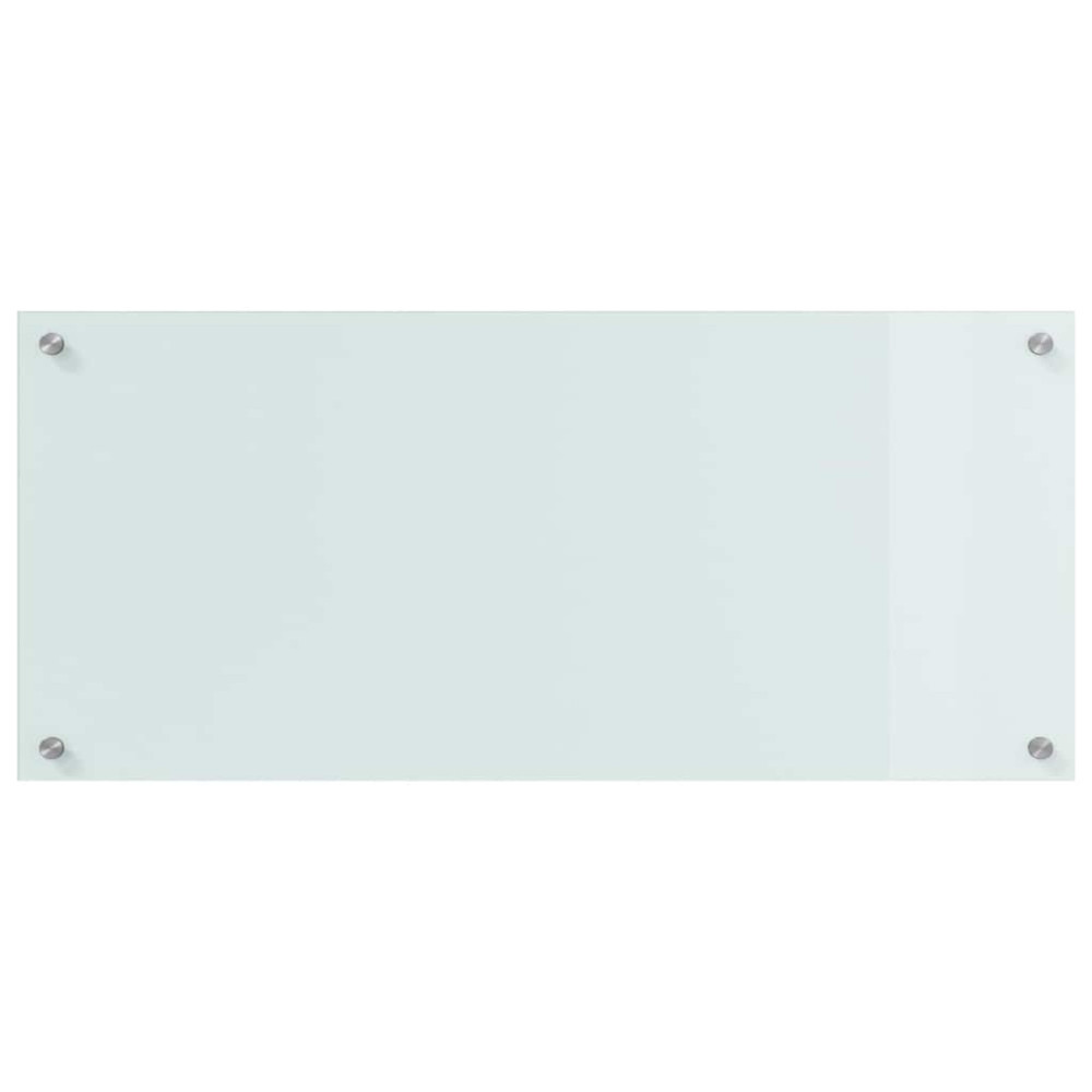 Produktbild för Köksskydd 2 pcs Vit 90 x 40 cm härdat glas