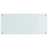 Produktbild för Köksskydd 2 pcs Vit 90 x 40 cm härdat glas