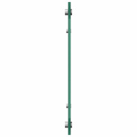 Produktbild för Köksskydd 2 pcs Vit 90 x 40 cm härdat glas