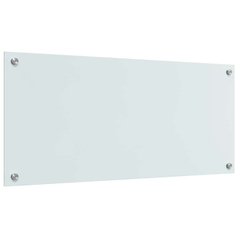 Produktbild för Köksskydd 2 pcs Vit 90 x 40 cm härdat glas