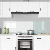 Produktbild för Köksskydd 2 pcs Vit 90 x 50 cm härdat glas