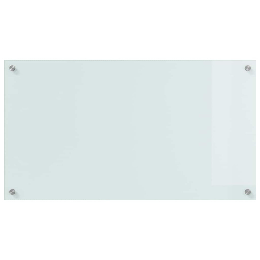 Produktbild för Köksskydd 2 pcs Vit 90 x 50 cm härdat glas