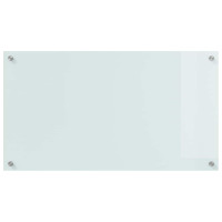 Produktbild för Köksskydd 2 pcs Vit 90 x 50 cm härdat glas