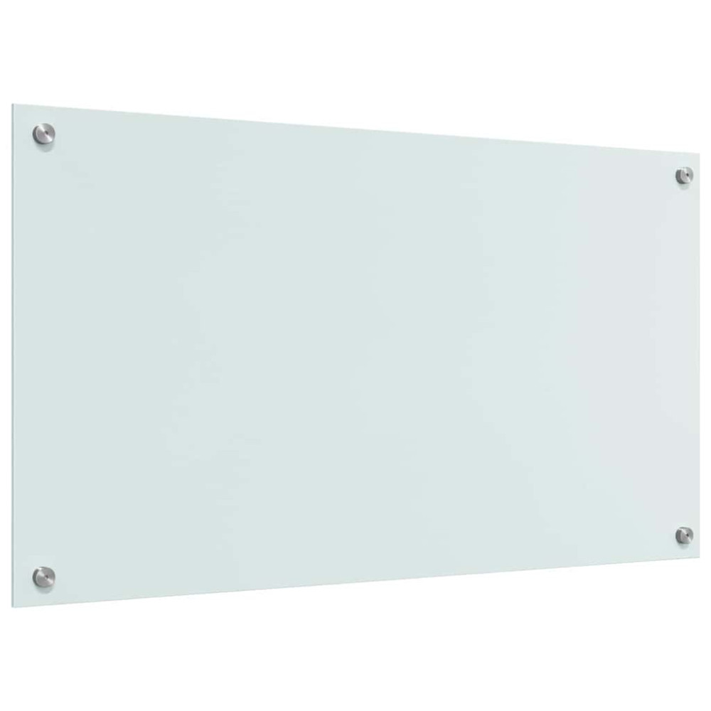 Produktbild för Köksskydd 2 pcs Vit 90 x 50 cm härdat glas