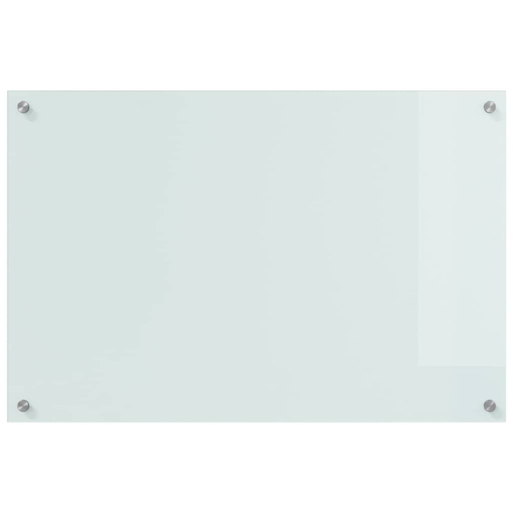 Produktbild för Köksskydd 2 pcs Vit 90 x 60 cm härdat glas