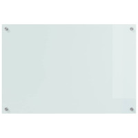 Produktbild för Köksskydd 2 pcs Vit 90 x 60 cm härdat glas