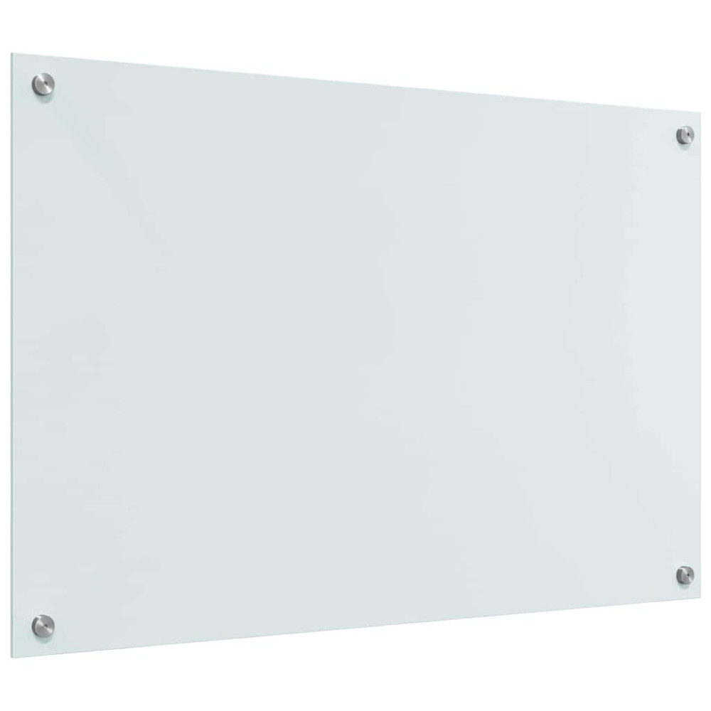 Produktbild för Köksskydd 2 pcs Vit 90 x 60 cm härdat glas