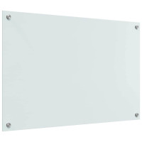Produktbild för Köksskydd 2 pcs Vit 90 x 60 cm härdat glas