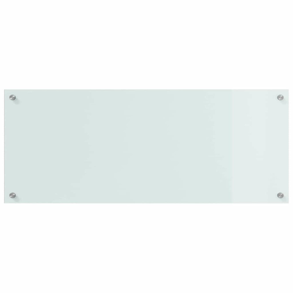 Produktbild för Köksskydd 2 pcs Vit 100 x 40 cm härdat glas