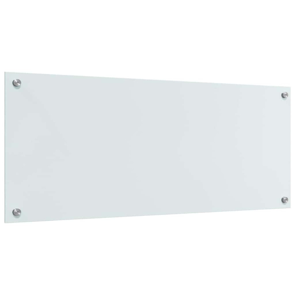 Produktbild för Köksskydd 2 pcs Vit 100 x 40 cm härdat glas