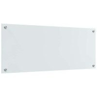 Produktbild för Köksskydd 2 pcs Vit 100 x 40 cm härdat glas