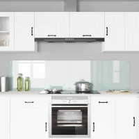 Produktbild för Köksskydd 2 pcs Vit 100 x 50 cm härdat glas
