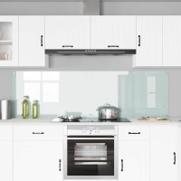 Produktbild för Köksskydd 2 pcs Vit 100 x 60 cm härdat glas