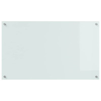 Produktbild för Köksskydd 2 pcs Vit 100 x 60 cm härdat glas