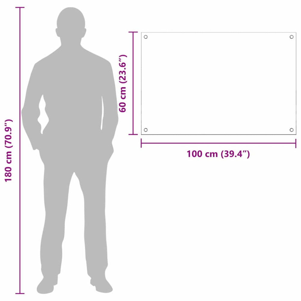 Produktbild för Köksskydd 2 pcs Vit 100 x 60 cm härdat glas