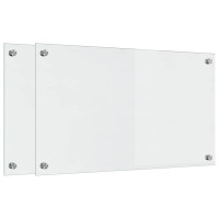 Produktbild för Köksskydd 2 pcs Transparent 70 x 40 cm härdat glas