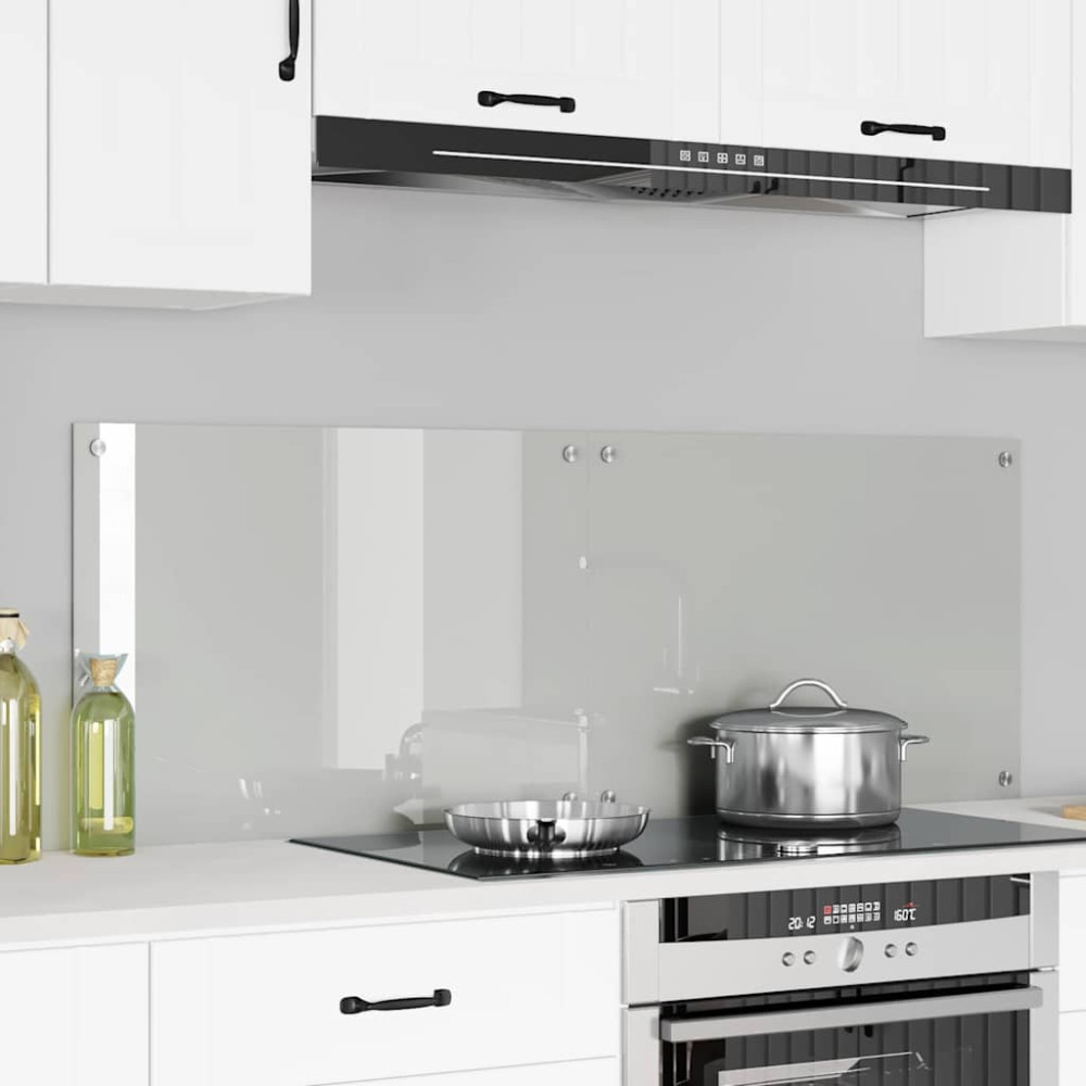 Produktbild för Köksskydd 2 pcs Transparent 70 x 50 cm härdat glas