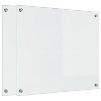 Produktbild för Köksskydd 2 pcs Transparent 70 x 60 cm härdat glas