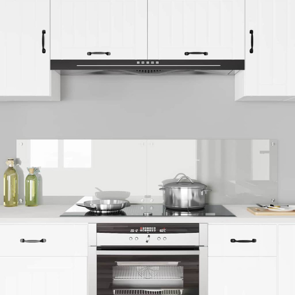 Produktbild för Köksskydd 2 pcs Transparent 80 x 40 cm härdat glas