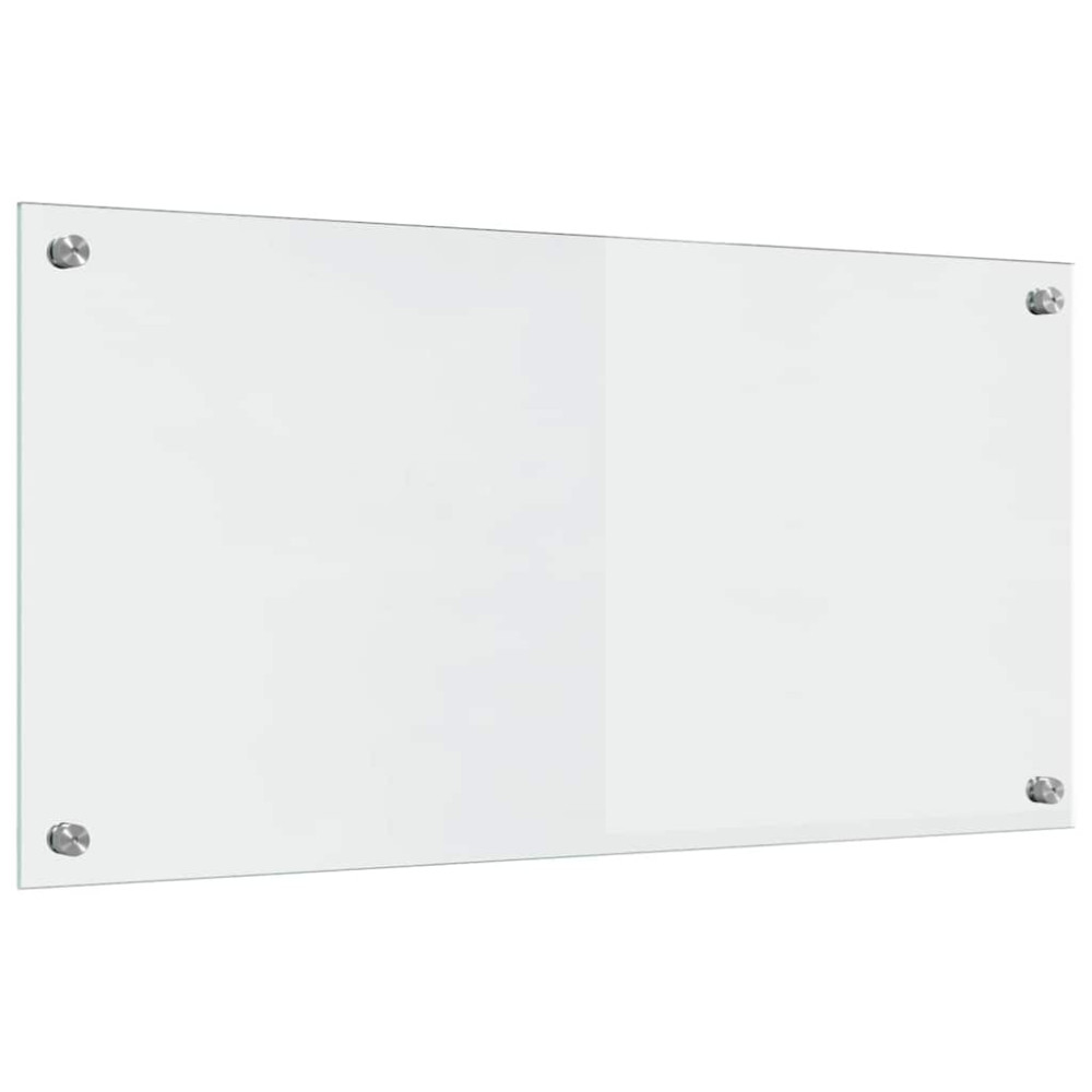 Produktbild för Köksskydd 2 pcs Transparent 80 x 40 cm härdat glas