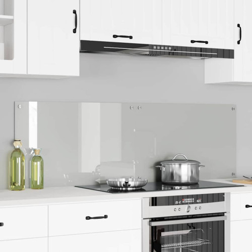 vidaXL Köksskydd 2 pcs Transparent 80 x 50 cm härdat glas