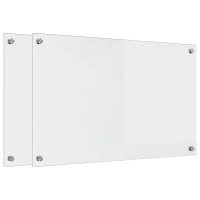 Produktbild för Köksskydd 2 pcs Transparent 80 x 50 cm härdat glas