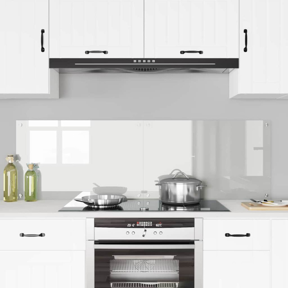 Produktbild för Köksskydd 2 pcs Transparent 80 x 50 cm härdat glas