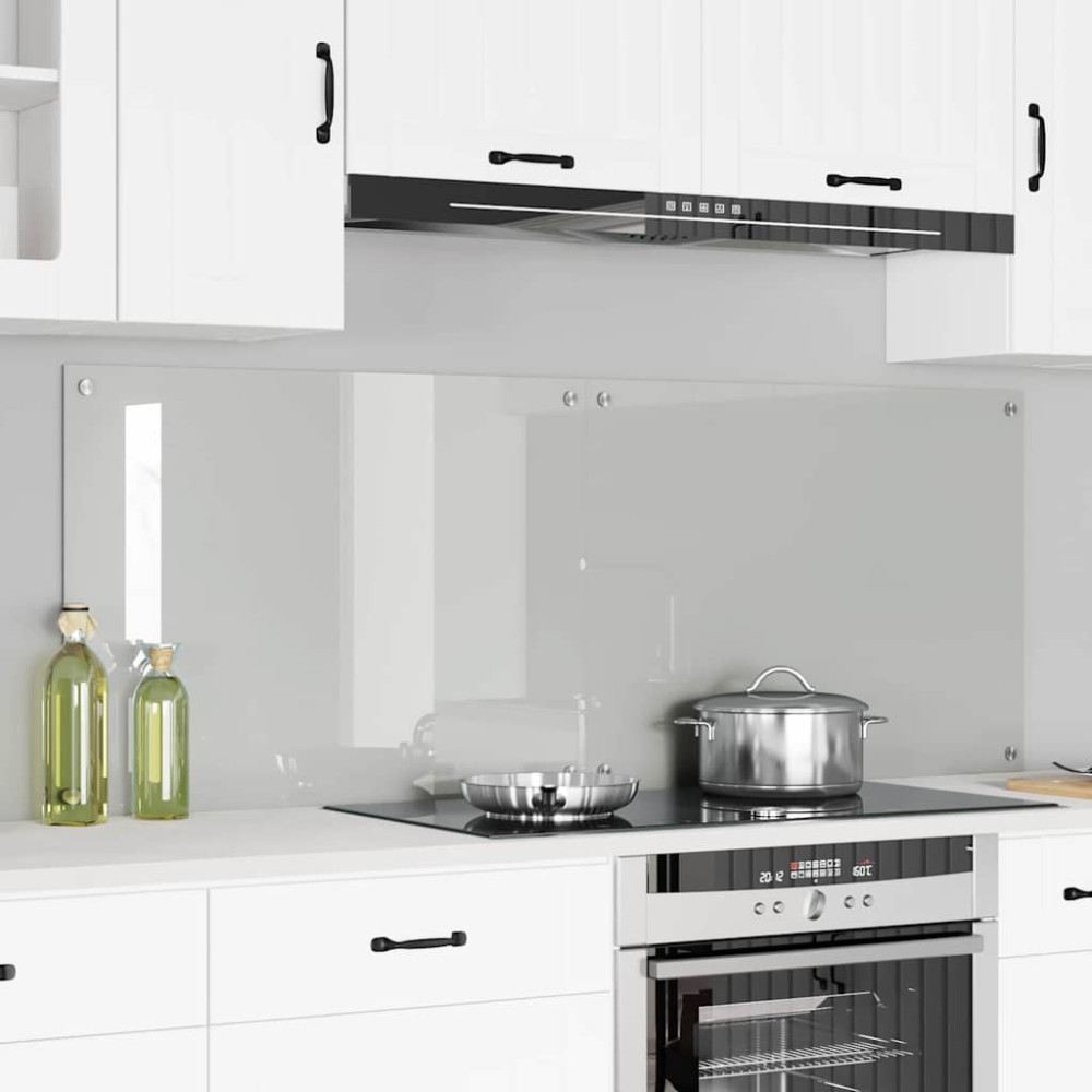 Produktbild för Köksskydd 2 pcs Transparent 80 x 60 cm härdat glas