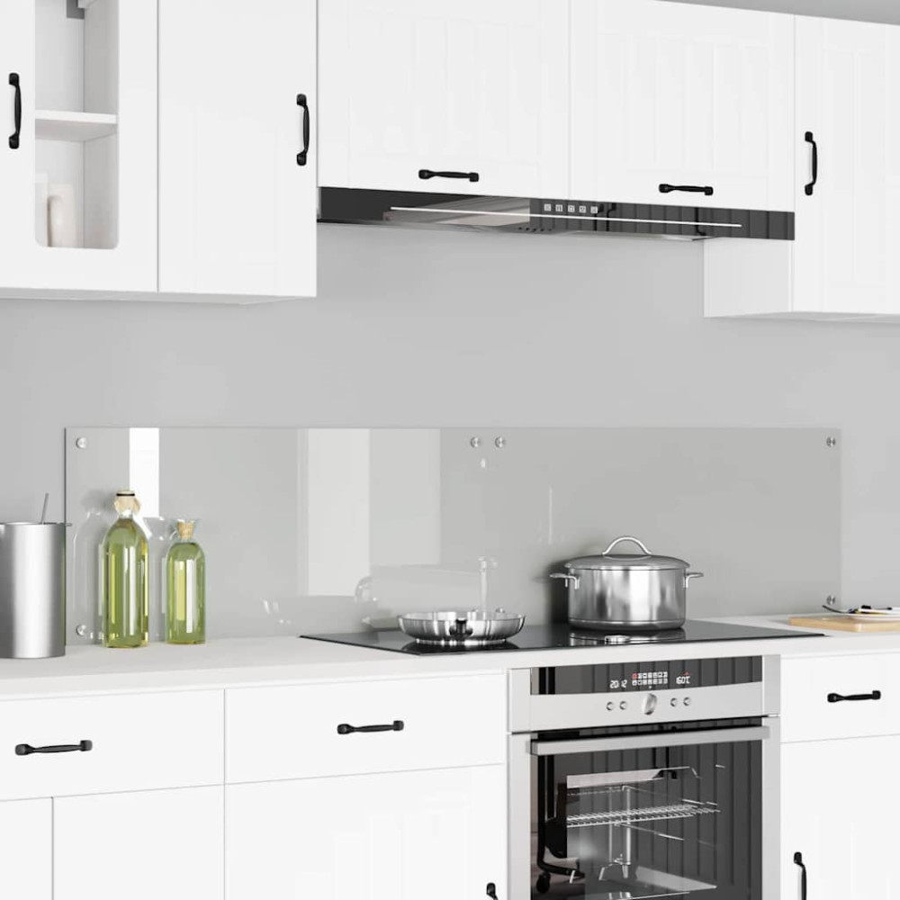 Produktbild för Köksskydd 2 pcs Transparent 90 x 40 cm härdat glas