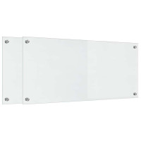 Produktbild för Köksskydd 2 pcs Transparent 90 x 40 cm härdat glas