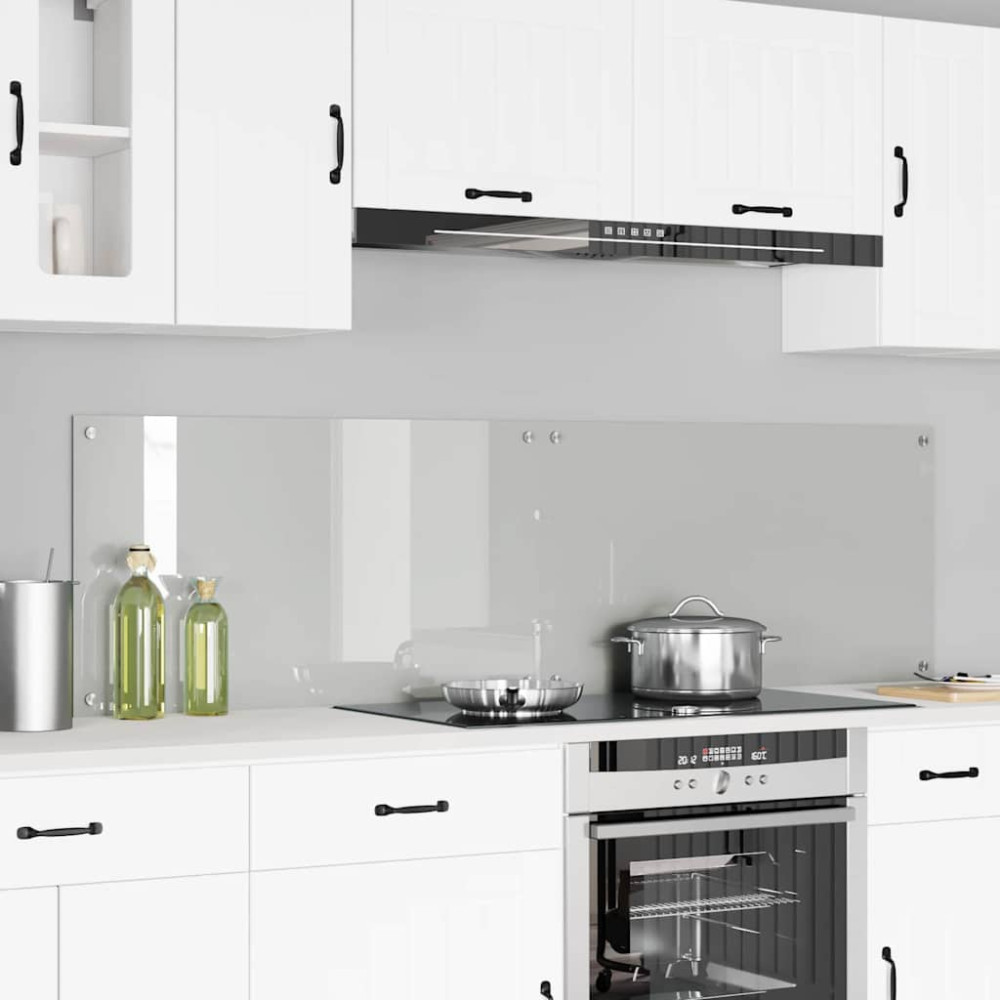 Produktbild för Köksskydd 2 pcs Transparent 90 x 50 cm härdat glas