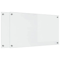 Produktbild för Köksskydd 2 pcs Transparent 90 x 50 cm härdat glas